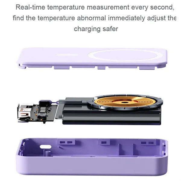 Magnetic Wireless Portable Charger 10000mAh Battery Pack