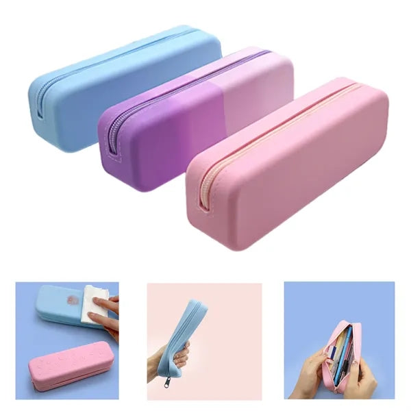 Silicone Minimalist Stationery Storage Pencil Case