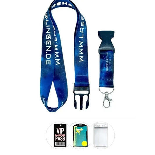 1" Wide Breakaway Sublimation Lanyard