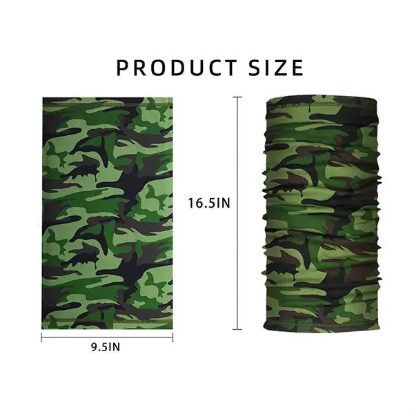 Camouflage Neck Gaiter Face Mask for Sun Protection