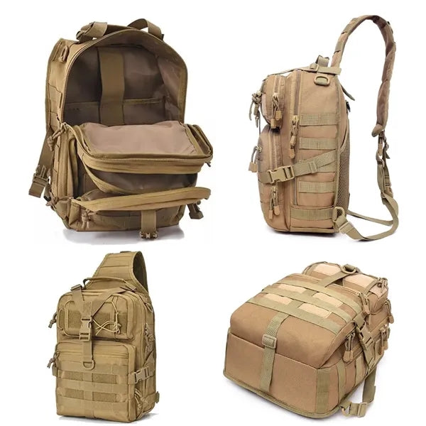 Tactical Single Shoulder Chest Bag Waterproof Crossbody