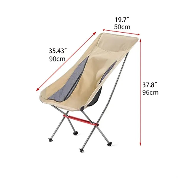 Outdoor Camping Picnic Portable Backrest Fishing Chair