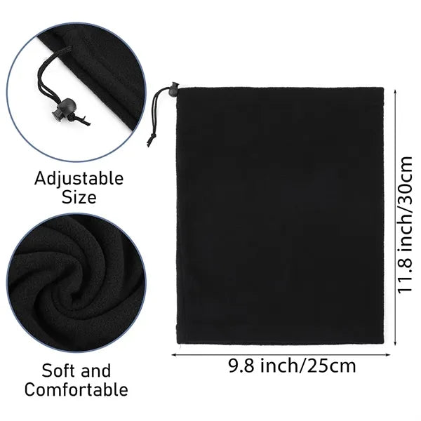Adjustable Fleece Neck Gaiter Face Mask for Outdoor