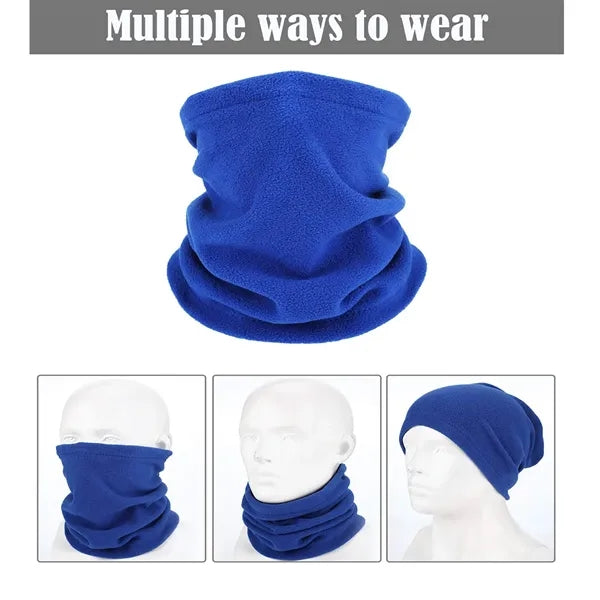 Adjustable Fleece Neck Gaiter Face Mask for Outdoor