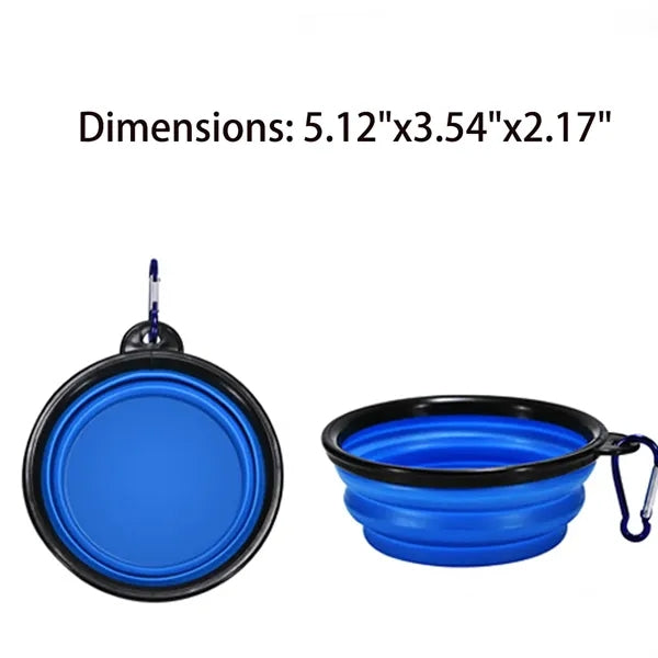 Foldable Travel Pet Bowl Portable Dog Cat Feeding