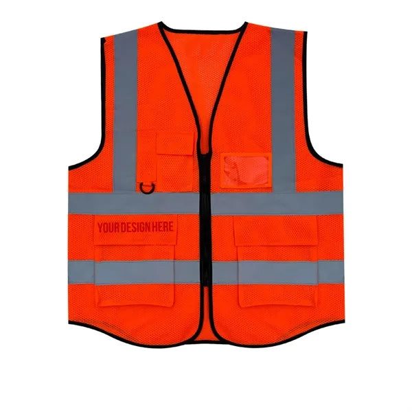Reflective Safety Vest W/ Multi Pockets