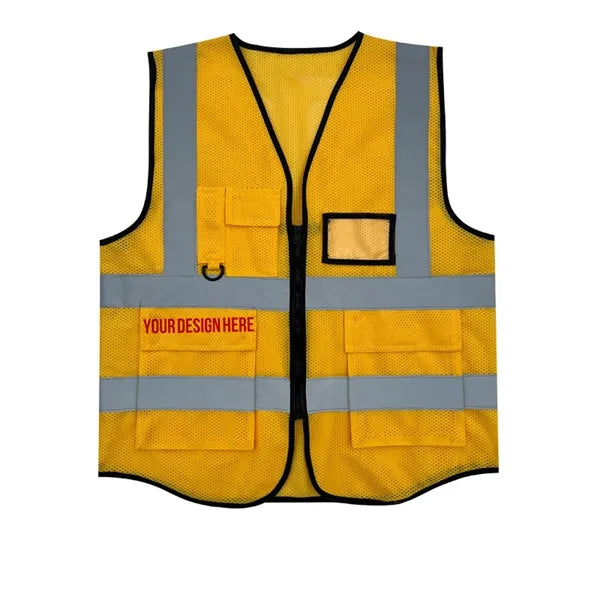 Reflective Safety Vest W/ Multi Pockets