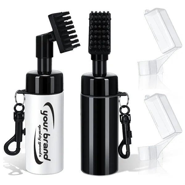 Golf Club Brush Cleaner W/ Water Heavy Duty Retractable Clip