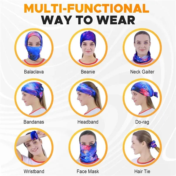 Gradient Outdoor Cycling Face Mask, Multi-Style Magic Scarf