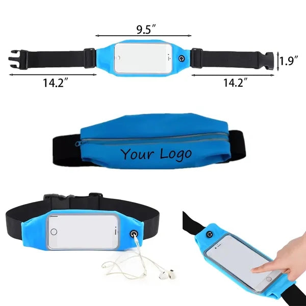 Waterproof Touch Screen Waist Fanny Pack Running
