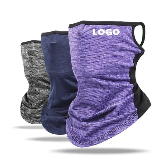 Cooling Mesh Face Mask Neck Gaiter with Ear-Hanging