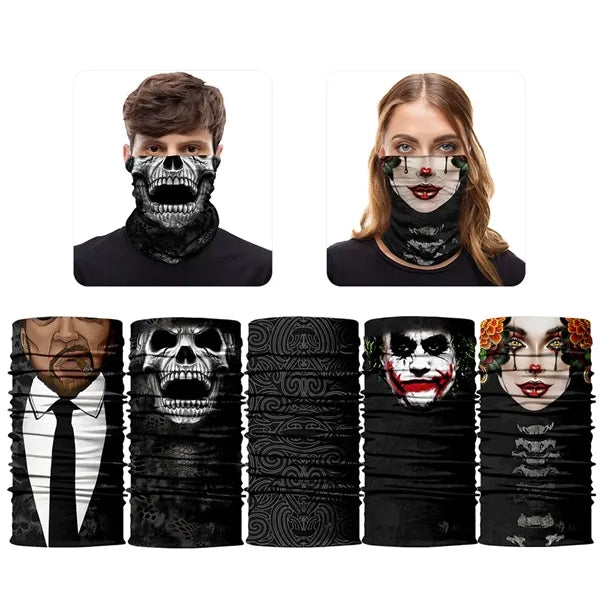 Premium Full Color Skull Cooling Face Mask UPF 50+