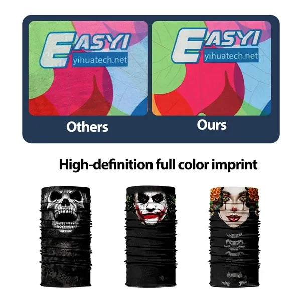 Premium Full Color Skull Cooling Face Mask UPF 50+