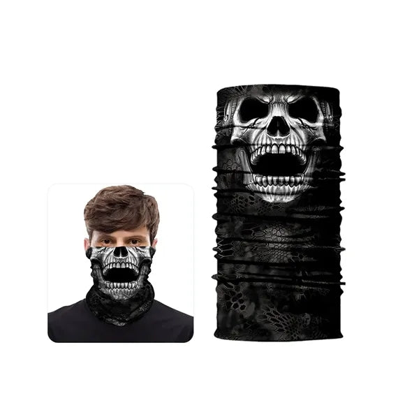Premium Full Color Skull Cooling Face Mask UPF 50+