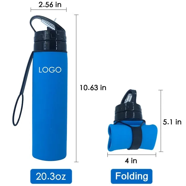 20.3Oz Ecoflex Collapsible Silicone Bottle