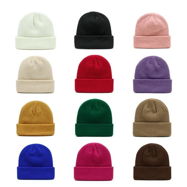 Solid Color Knitted Beanie