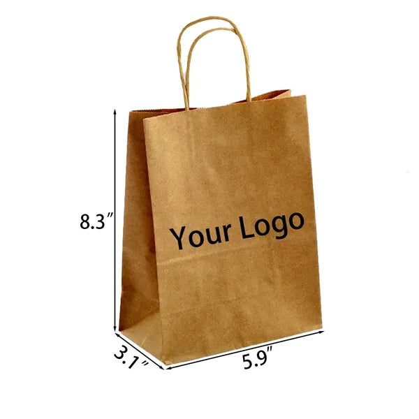Natural Kraft Custom Paper Shopping Bag