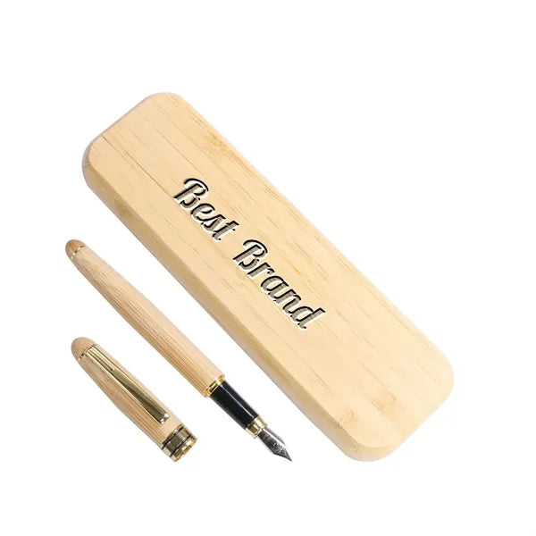 Bamboo Box Pen Gift Set