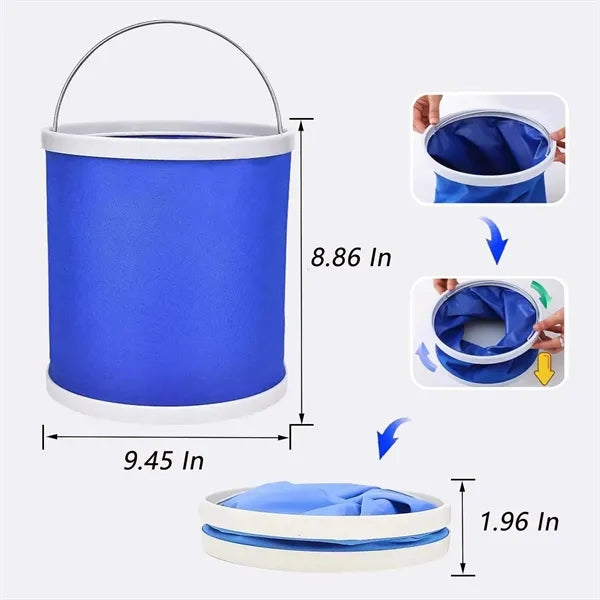 9L Portable Folding Water Bucket