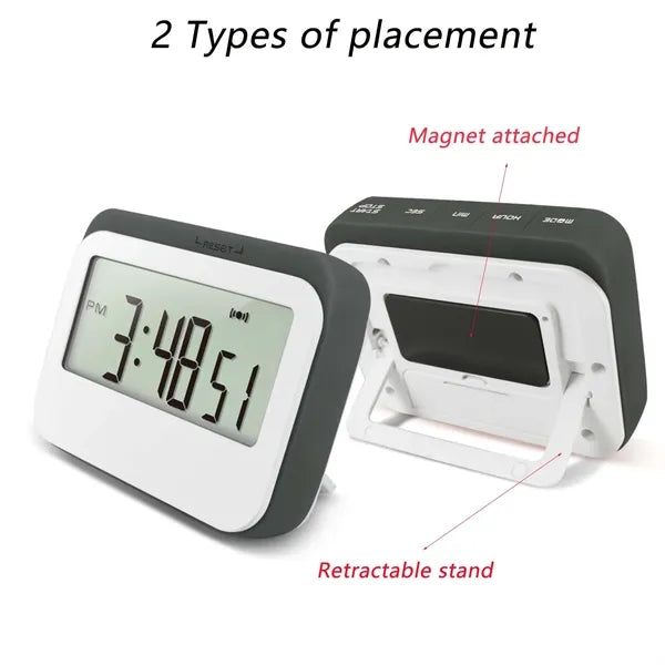 Magnetic Soft Touch Widescreen Digital Kitchen Timer