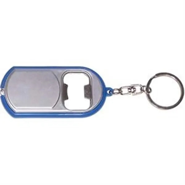 Ultra Thin Flashlight W/Bottle Opener Key Ring