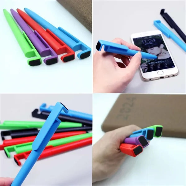 Stylus Pen W/Mobile Phone Holder And Screen Eraser