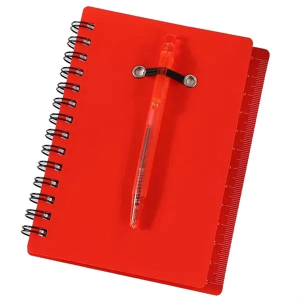 Spiral Notebook W/Pen And Sticky Notes