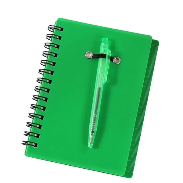 Spiral Notebook W/Pen And Sticky Notes