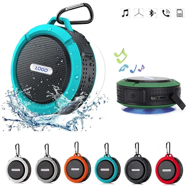 Waterproof Bluetooth Speaker With Carabiner