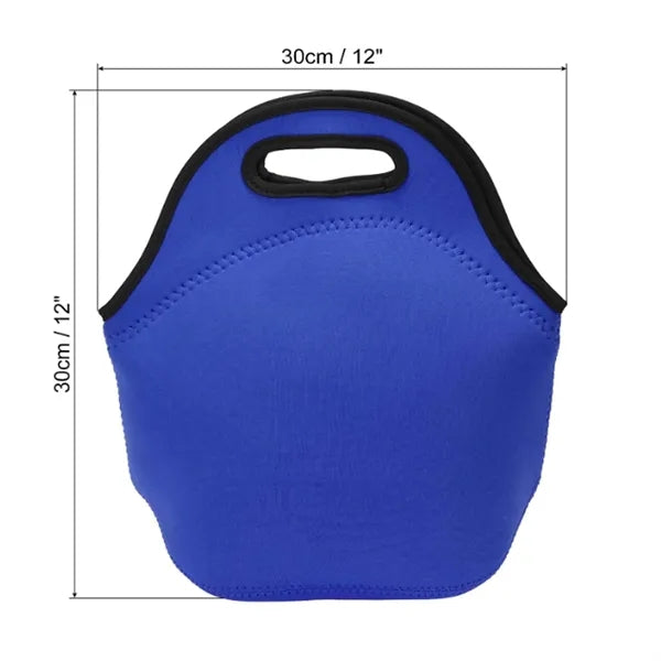 Neoprene Insulated Lunch Bag With Zipper Closure