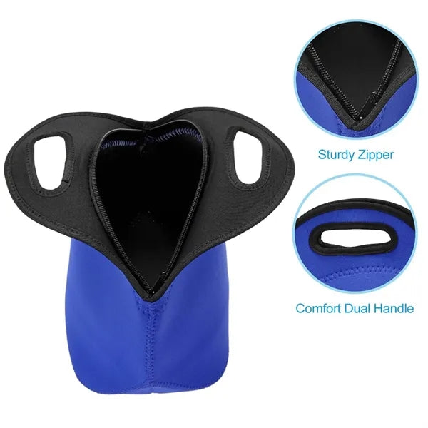 Neoprene Insulated Lunch Bag With Zipper Closure