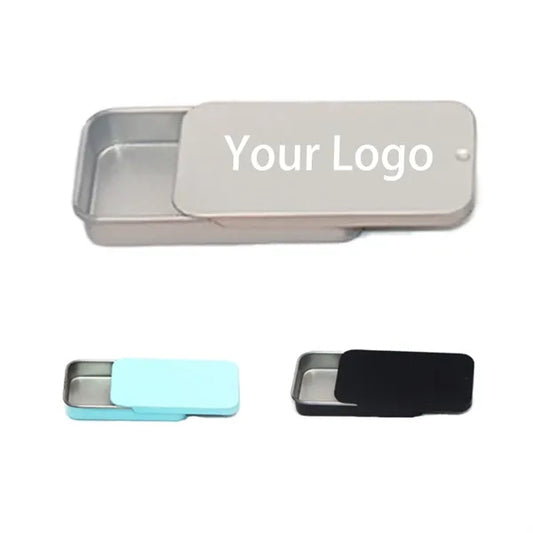 Slide Top Tin Containers