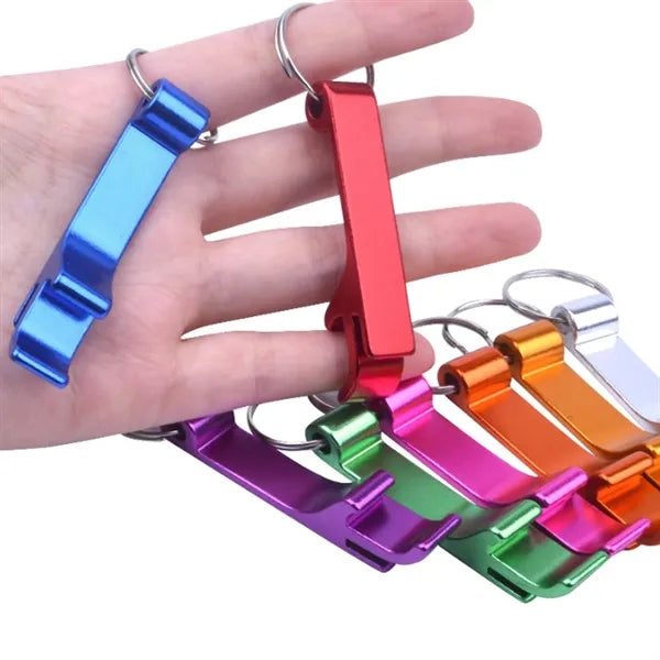 Aluminum Bottle Opener W/ Key Ring