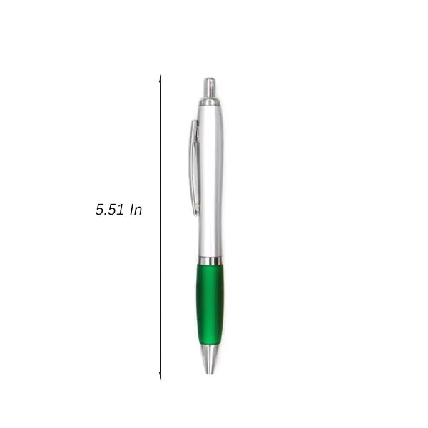 Push Action Ballpoint Pen With Metal Clip
