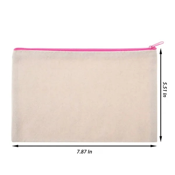 Multipurpos Canvas Pencil Pouch With Zipper