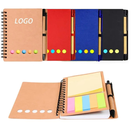Spiral Jotter With/Pen And Sticky Note