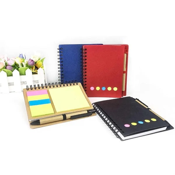 Spiral Jotter With/Pen And Sticky Note