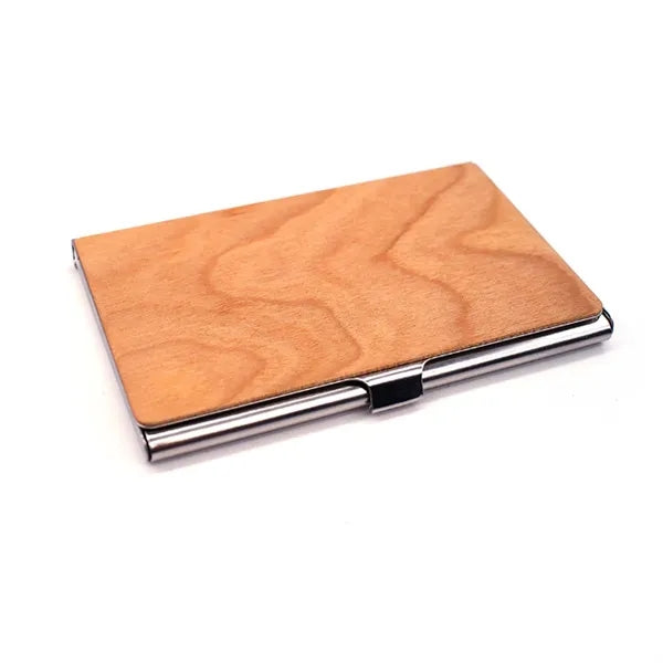 Wood Business Card Case Holder