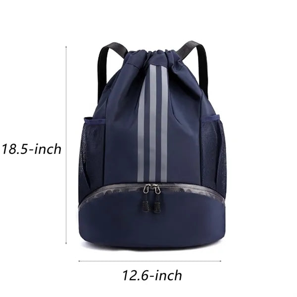 210D Polyester Waterproof Drawstring Backpack