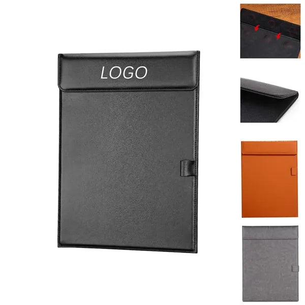 A4 Magnetic Leather Clip Board