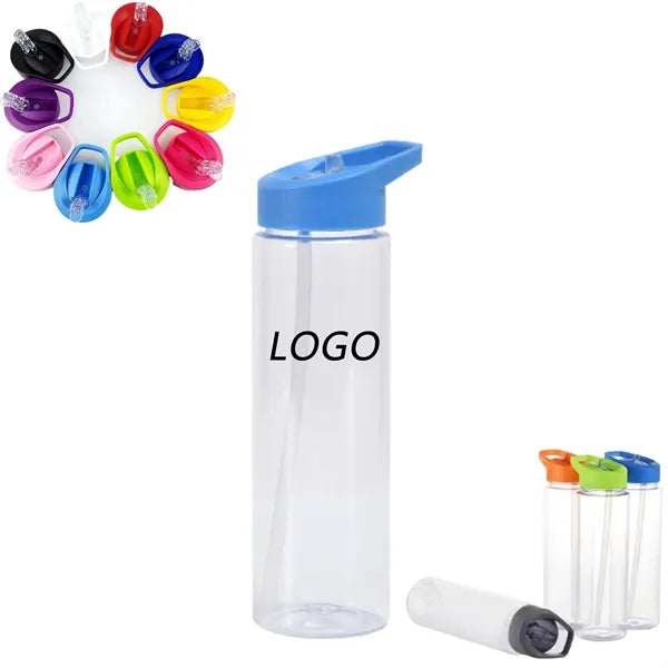 24 Oz Plastic Water Bottles With Flip Straw