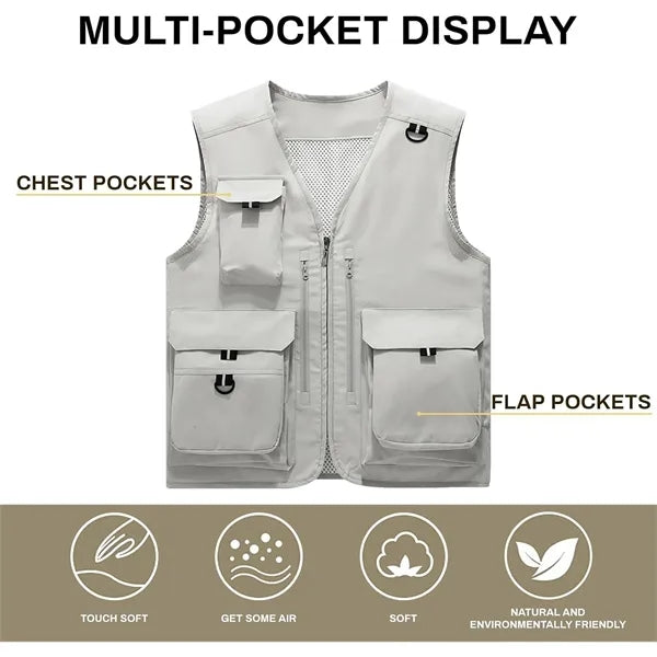 Mens Outdoor Work Vest