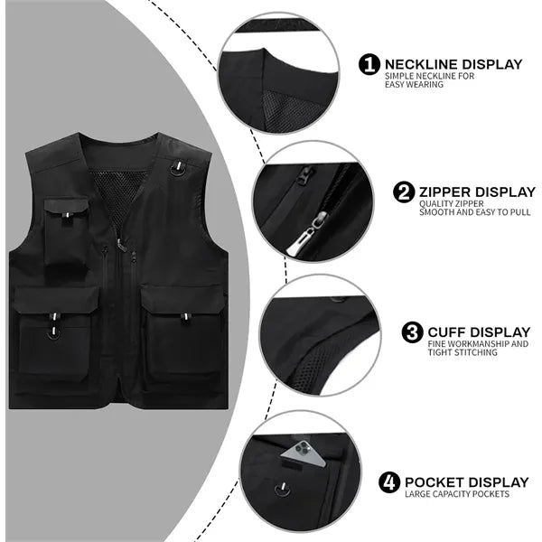 Mens Outdoor Work Vest