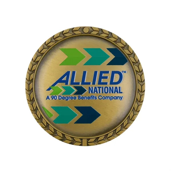 1.75" Speed Challenge Coin Wreath Border w/ 3D Texture Print