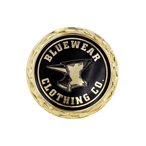 2" Challenge Coin Diamond Border w/ 3D Texture Print