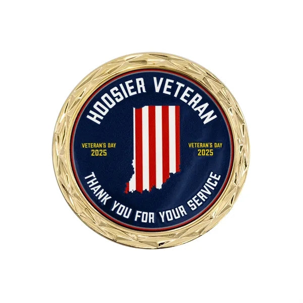 2" Challenge Coin Diamond Border w/ 3D Texture Print