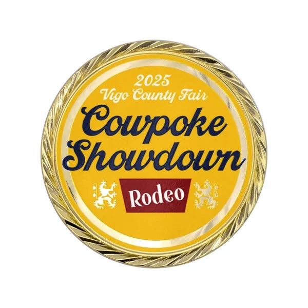 1.75" Challenge Coin Oblique Edge w/ 3D Texture Print