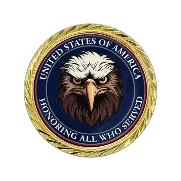 1.75" Challenge Coin Oblique Edge w/ 3D Texture Print