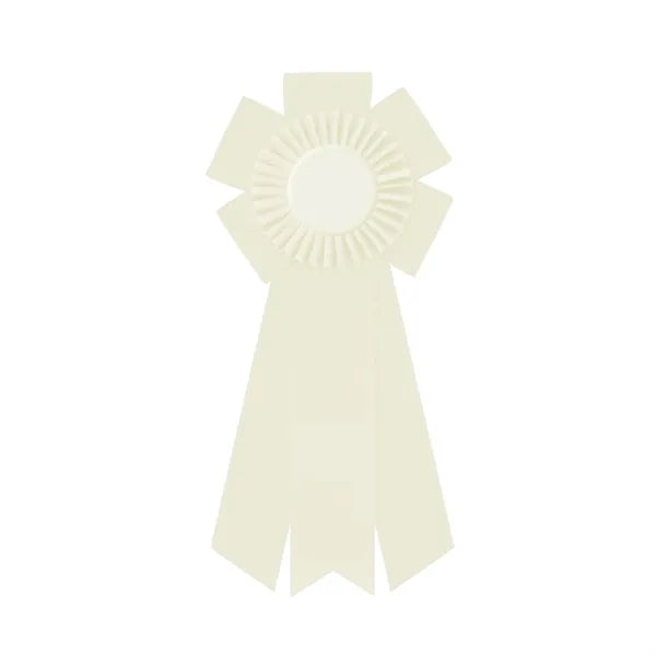 5 1/2" Rosette 12" long with 3 Streamers