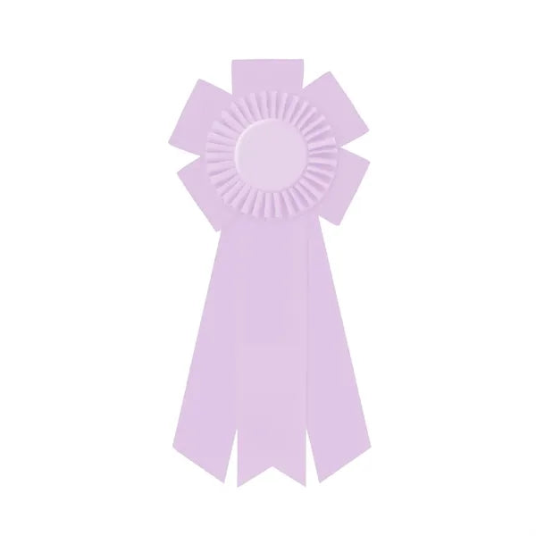 5 1/2" Rosette 12" long with 3 Streamers